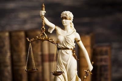 Lady Justice statuette