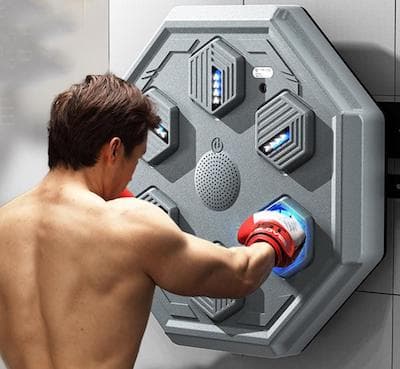 Wall-mounted boxing trainer