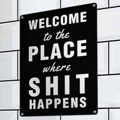 A Funny Picture, Poster or Door Sign