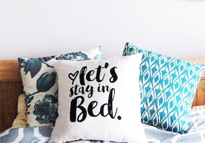 Pillow with a Funny Inscription/Image