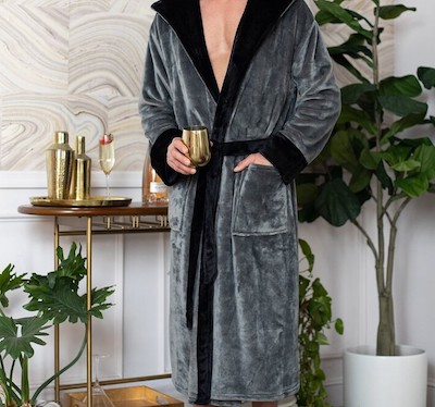 Plush Men's Bathrobe