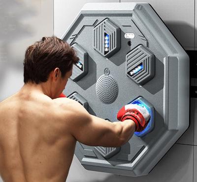 Wall-mounted boxing trainer
